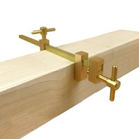 Woodworking Fixture Carpentry Copper F Clip ,Panel Sub Clamp for Wood Splicing, Bonding and Fixing Diy Auxiliary Tools