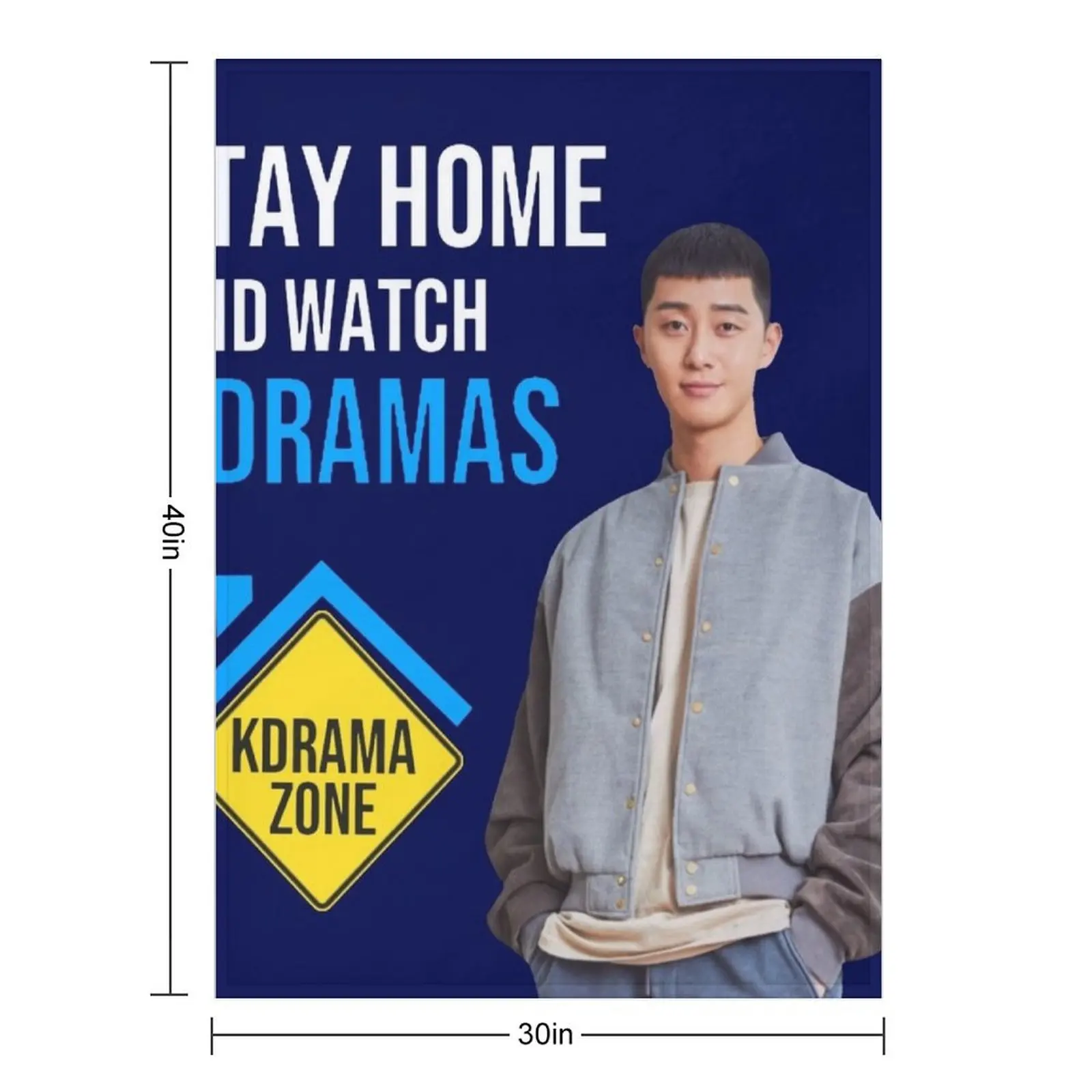 Stay Home and watch kdramas park Seo joon Throw Blanket Thins Cute Plaid Stuffeds Quilt Blankets
