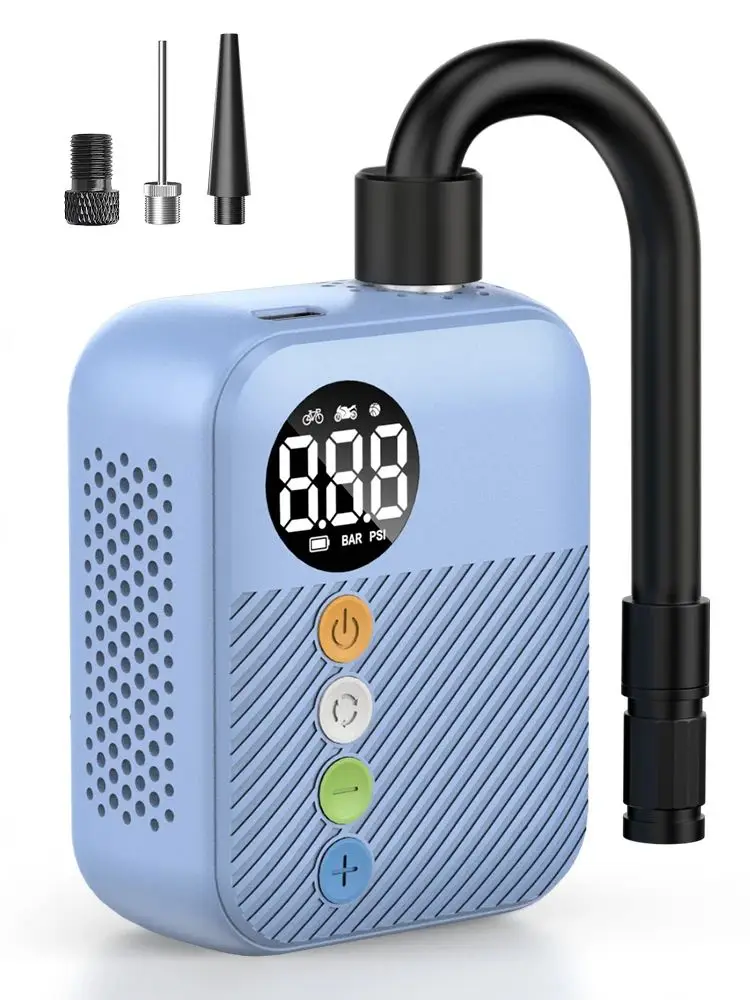 AliExpress Carsun Portable Mini Bike Air Pump - Rechargeable Digital Pressure Gauge Fast Inflation for Road Mountain Bicycle Tires