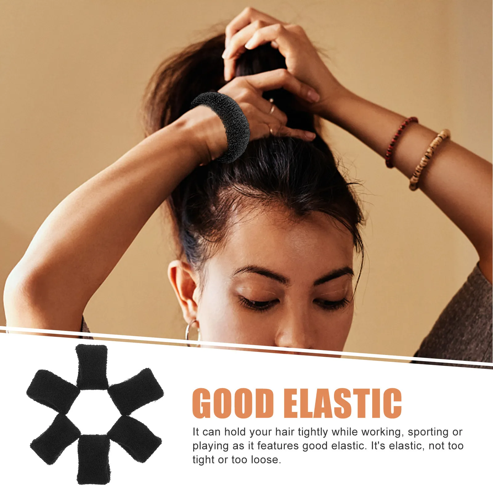 

12 шт. разноцветных резинок для волос, эластичные держатели для хвоста для женщин, мягкие тканевые резинки для волос, эластичные, не повреждающие волосы, для работы и йоги