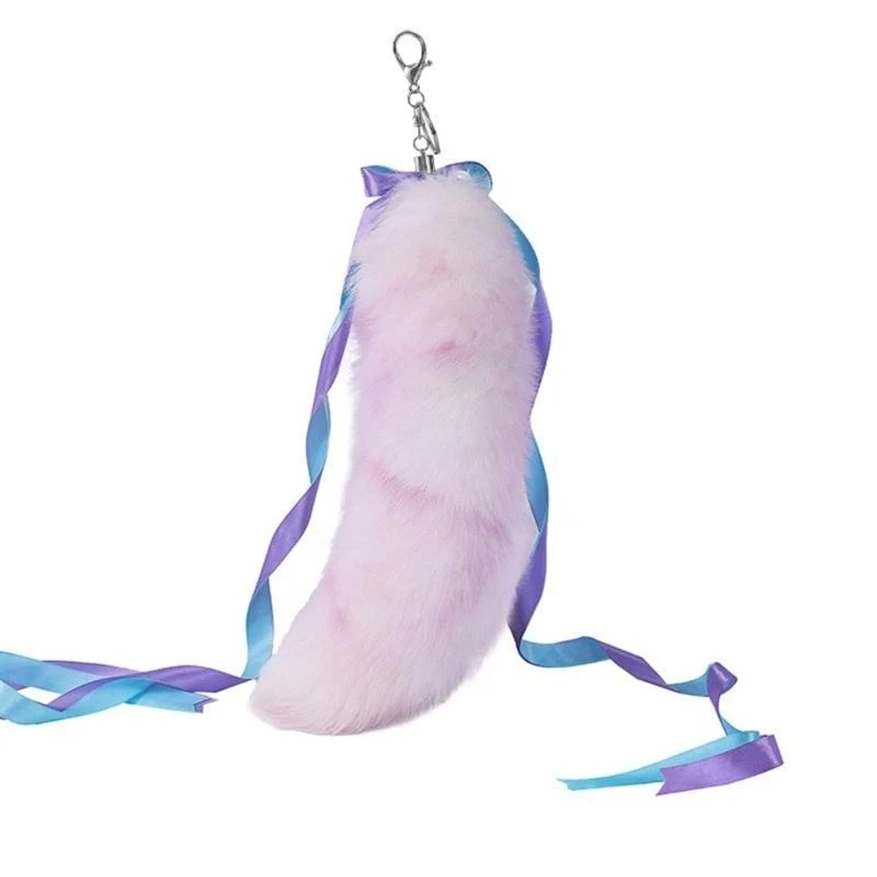 

Attractive Tail Keychain Cosplay Toy Car Charm Pendant Stylish Bag Accessory