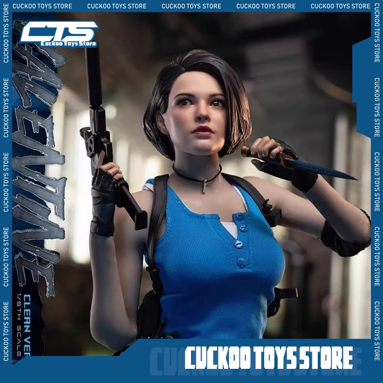 

In Stock Original Swtoys Valentine Fs072/073 1/6 Jill Valentine Action Figure Model Toys 12 Inch Collection Scene Decoration Toy