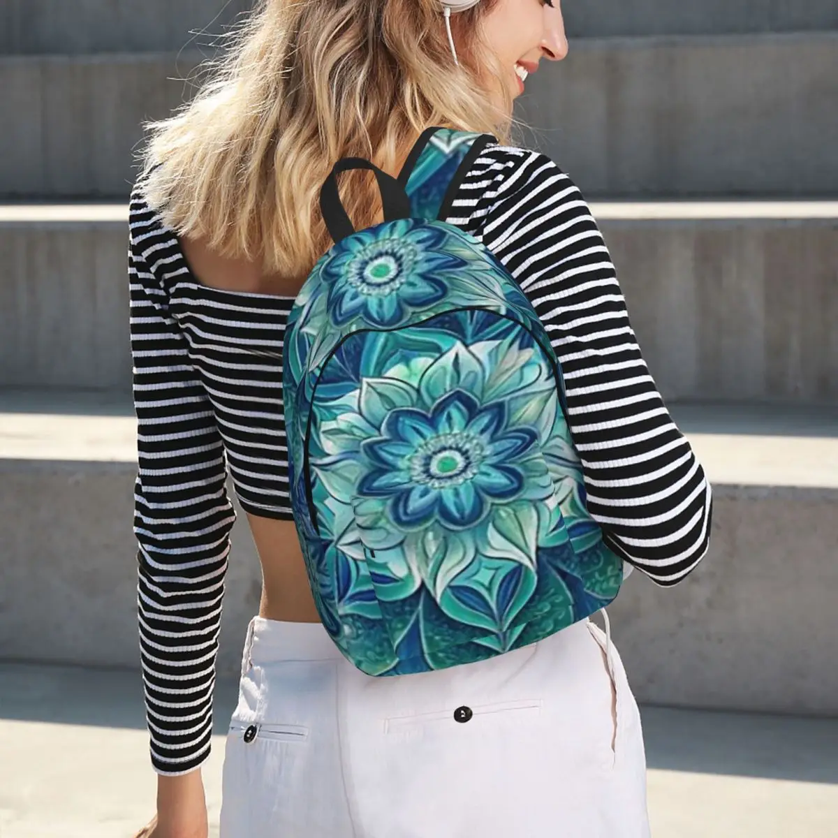 Bohemian Mandala Print Pattern Backpack Hot Sale Daypack Large Capacity Kids BookBag School Bag Shoulder Bags for Men Women
