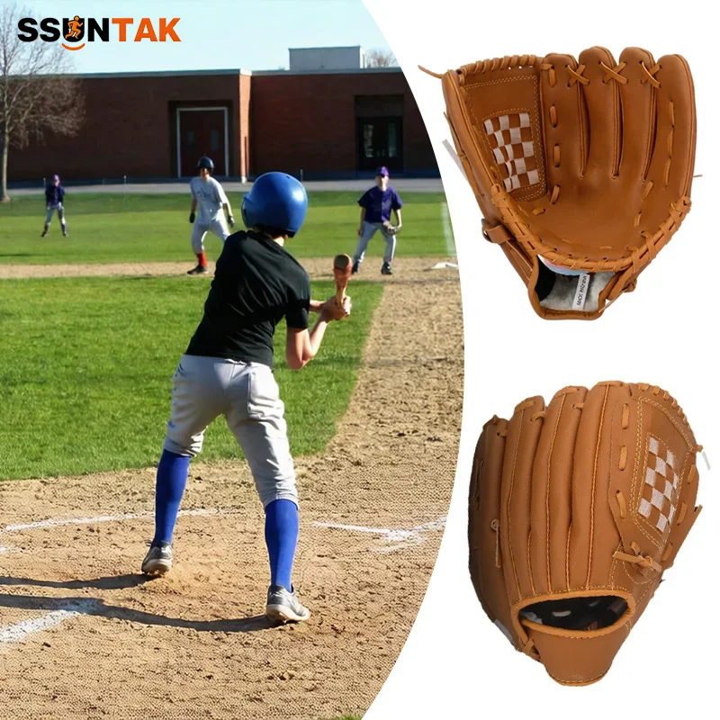 

SSUNTAK Baseball Glove Softball Glove Premium Synthetic Leather Training Equipment for Kids Adult Youth Men Women Outdoor Sports