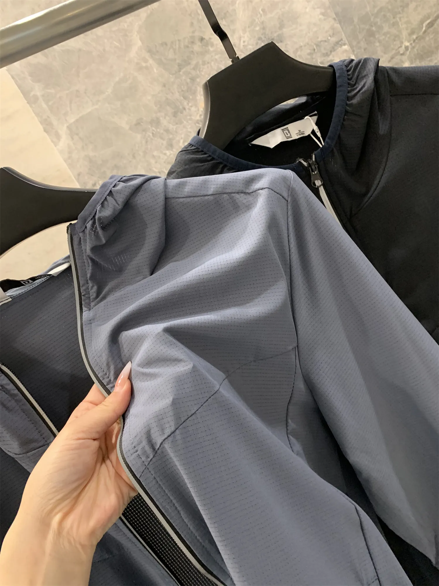 

Lightweight Armor! Micro-Pore High Elasticity! UPF50 Summer Men's Outdoor Sun Protection Cool Feeling Skin Jacket Hooded Jacket