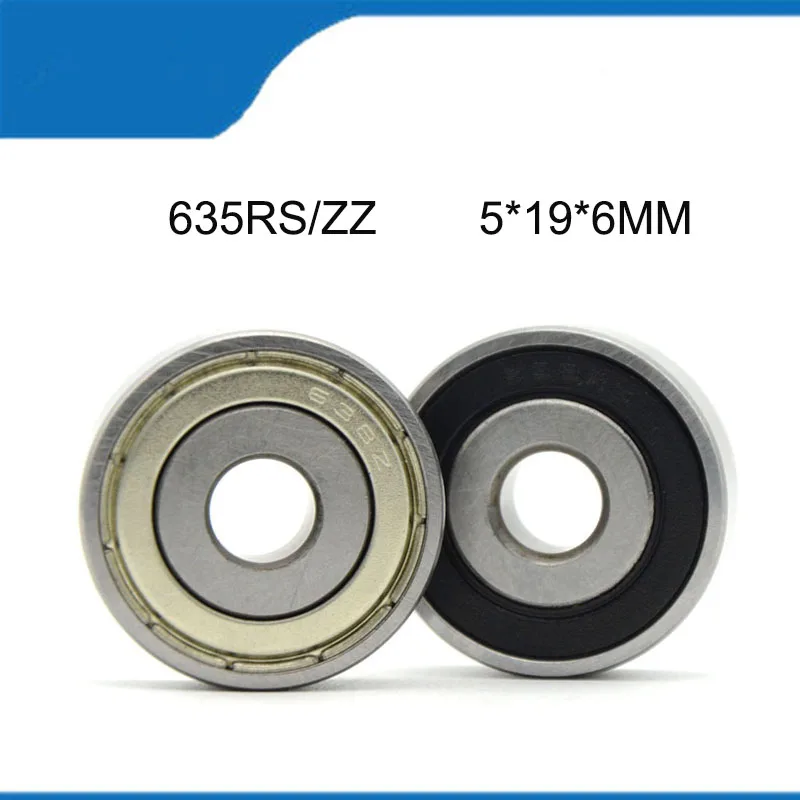 

5/10PCS 635-2RS / 635ZZ Bearing (5MMx19MMx6MM ) 635RS/ZZ (ABEC-1 ) Seal Shielded Deep Groove Baill Bearngs High Quality