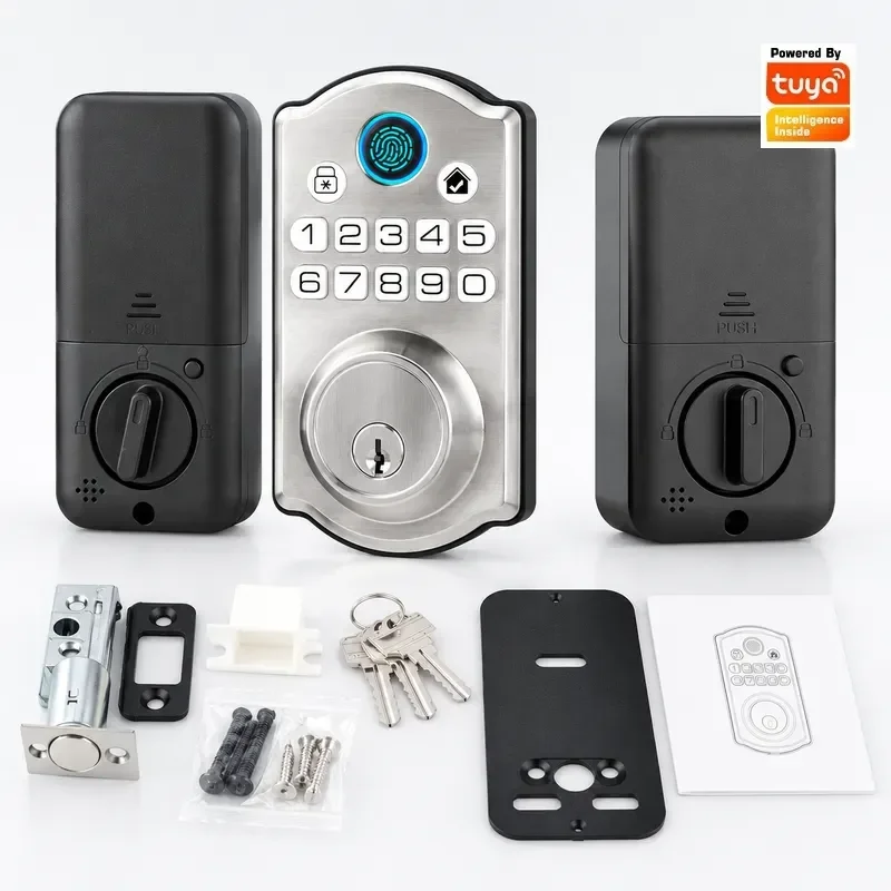 Automatic Deadbolt Lock Tuya Smart Door Lock WiFi Password Office Fingerprint Electronic Lock