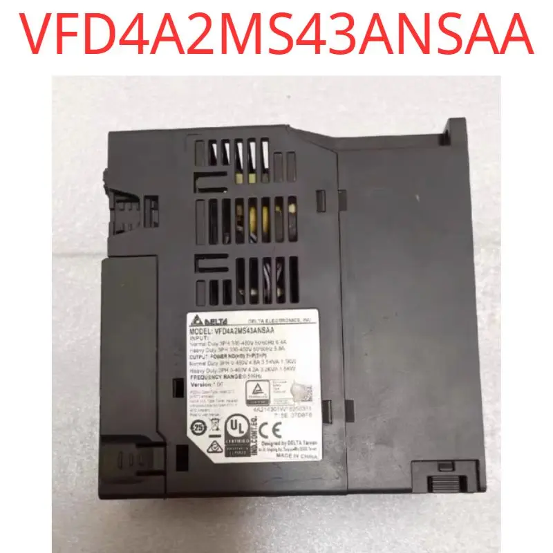 Second-hand test OK MS300 inverter VFD4A2MS43ANSAA, 1.5KW 380V