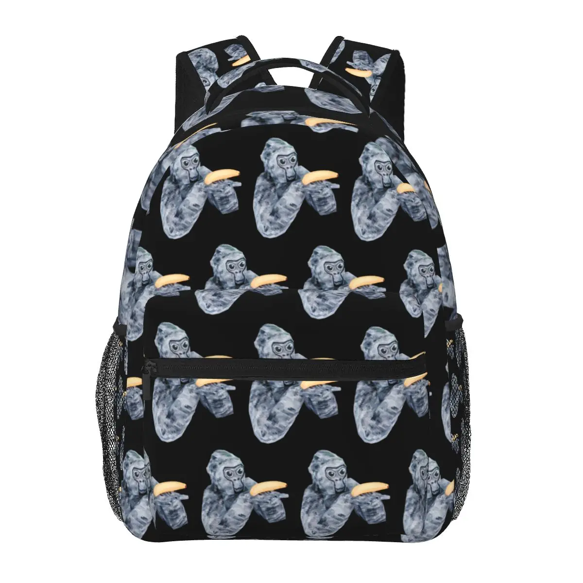 Here Banana - Gorilla Tag Banana Delivery Backpacks Boys Girls Bookbag Students School Bags Cartoon Laptop Rucksack Shoulder Bag