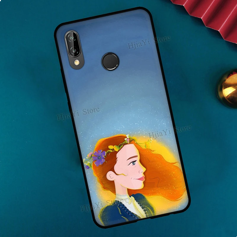 Anne dengan E untuk Huawei P30 Pro P20 P40 Mate 10 20 Lite Casing untuk Huawei P Smart 2019 2021 Cover Fundas