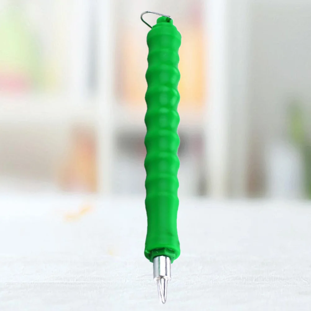 1Pcs Semi-automatic Wire Heavy Duty Rebar Ties Tool Pull Tie Wire Rubber Grip Handle Reduce Fatigue (Green)