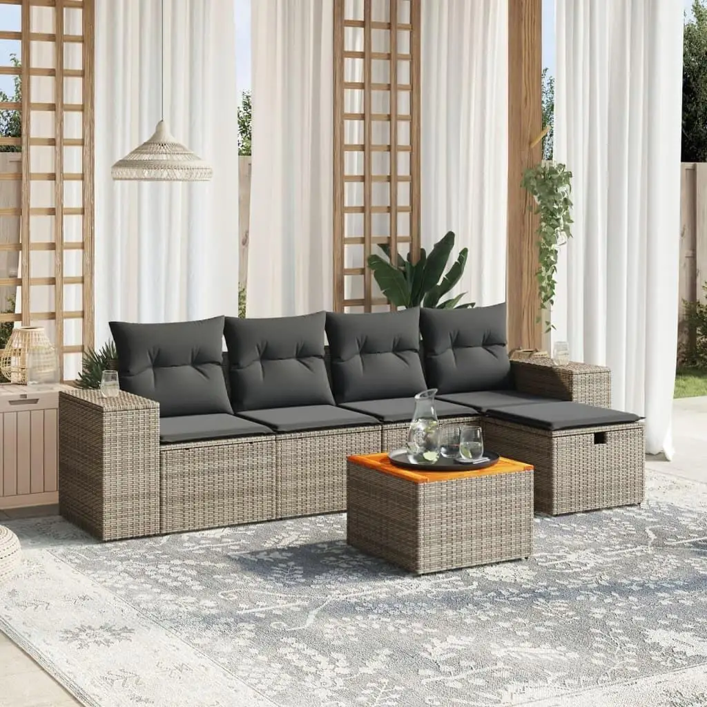 

Stylish Grey Outdoor Sofa Set Comfortable Modern Design with Durable Cushions Easy to Clean Perfect for Patio and Living Room