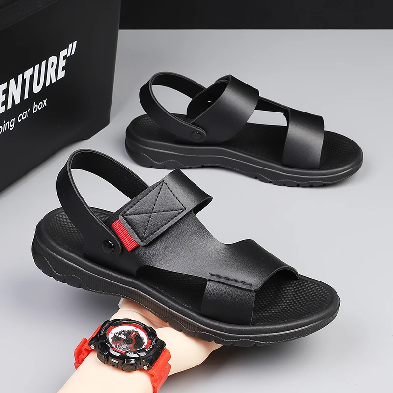 Sandals Men's Summer 2025 Casual Dual-Purpose Large Size Beach Shoes Outdoor Non-Slip Slippers Wading and River Tracing Shoes