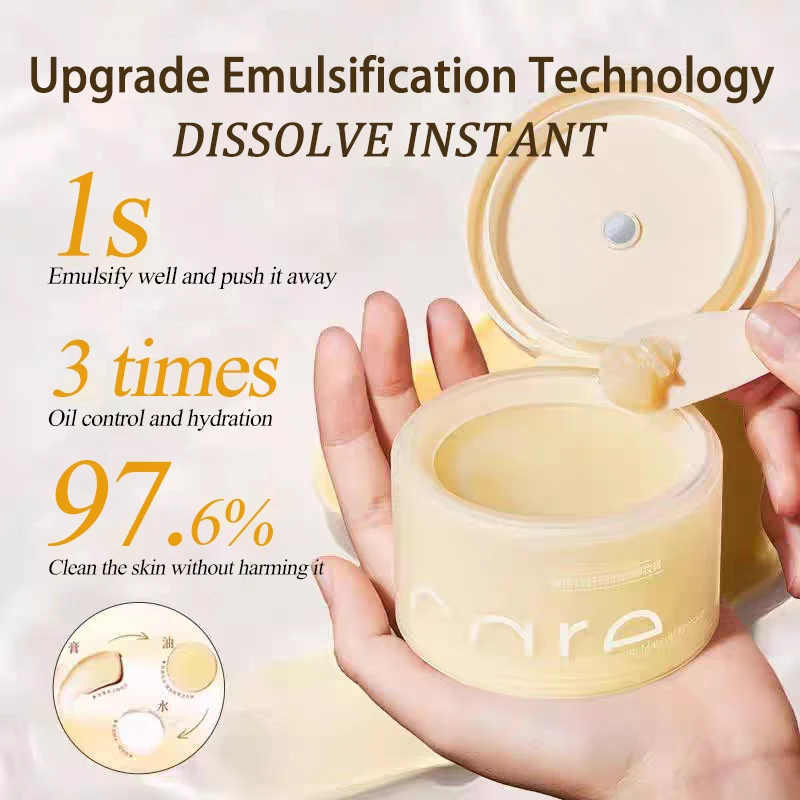 زيت مزيل VETES منظف للوجه والشفاه 100 جرام بلسم تنظيف مرطب للبشرة مزيل مكياج بلسم غير ضيق منعش غير دهني #2