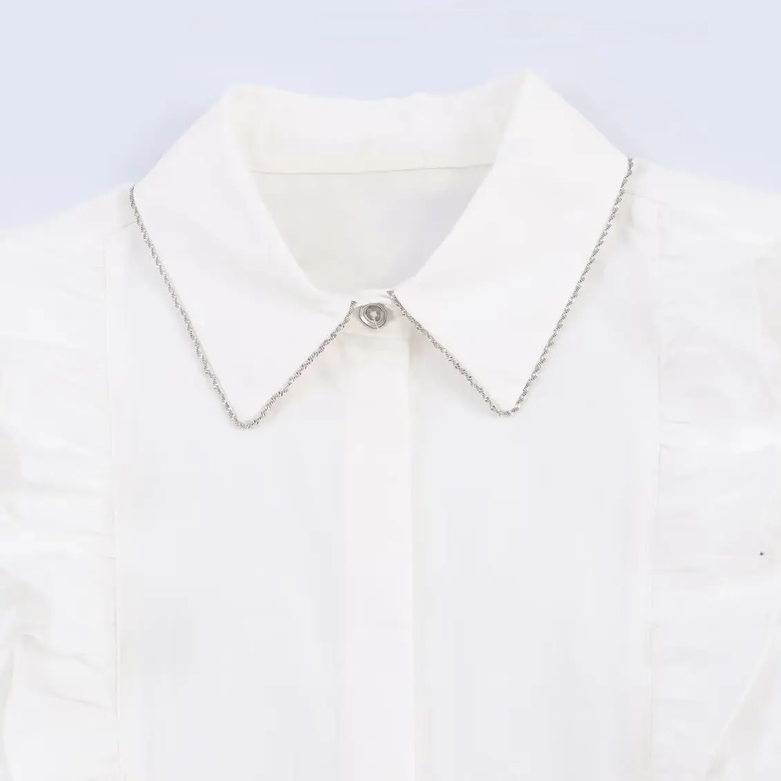 Faionable Casual Faion JNLEAOG Damen IRT Pearl Embellied Silk Loose Fit Long Sve Autumn New Sle 2025