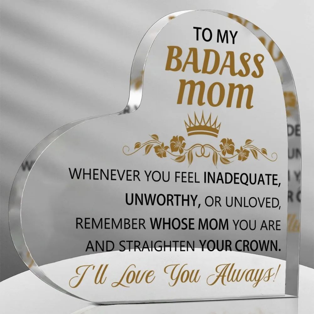 My Badass Mom Gils - Besl Gils For Mom Acryic Puzzle Fiaque Desk Decoratins For Best Friend Sisler Gils Women