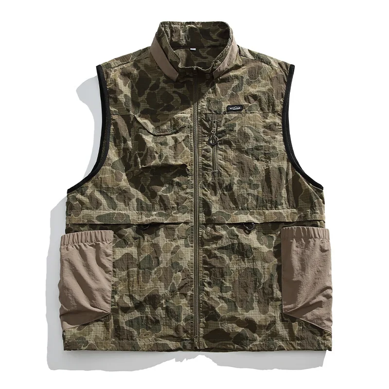 

Outdoor Casual Men's Quick Drying Functional Fishing Vest Women's Breathable Loose Waistcoat Trekking Hunting Camping Clothing
