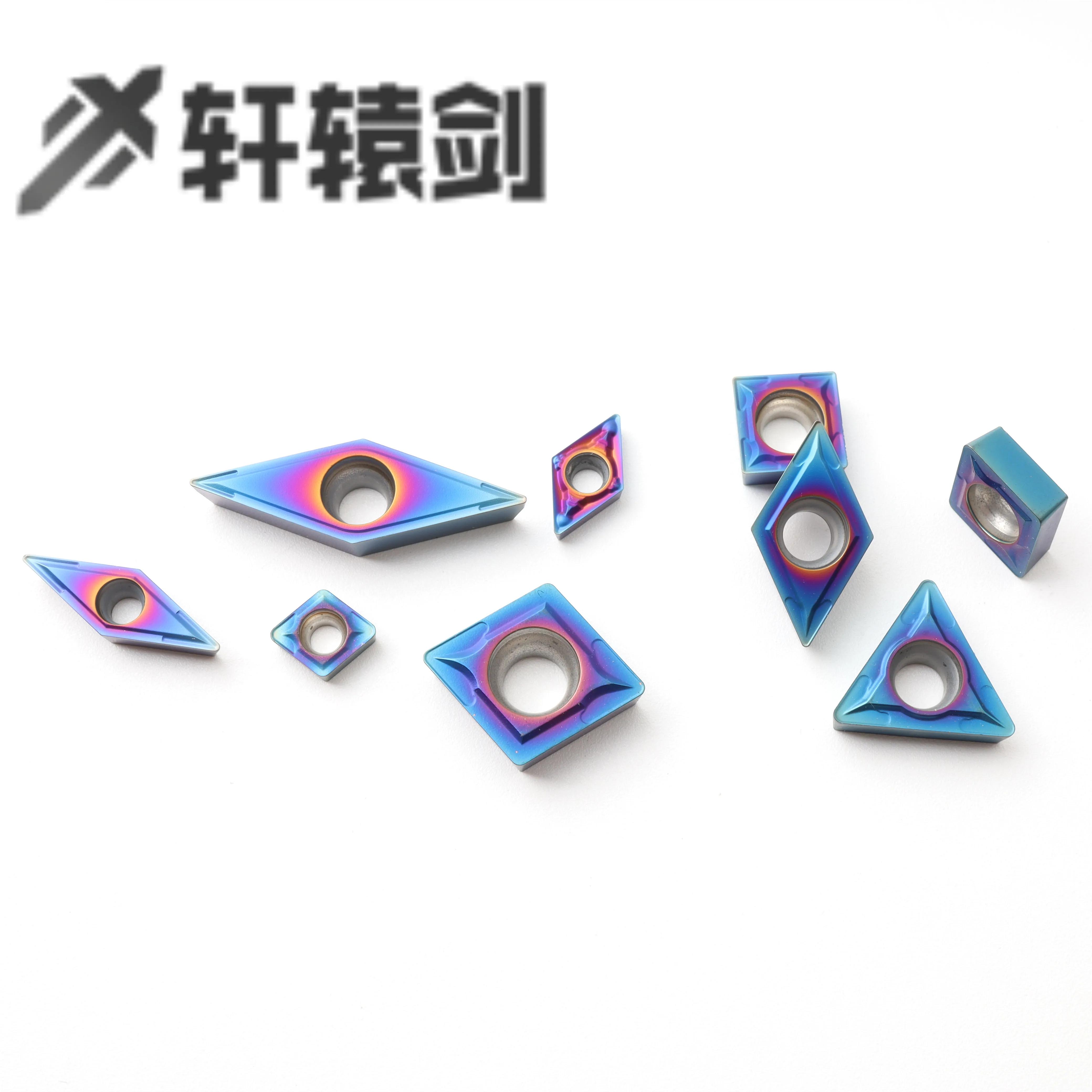 10PCS CNMG120404 TNGG160404L VNMG160404 WNMG080404 MA F S XH55N Outer Circle Cutter Bar Quenched Steel Nano Blue