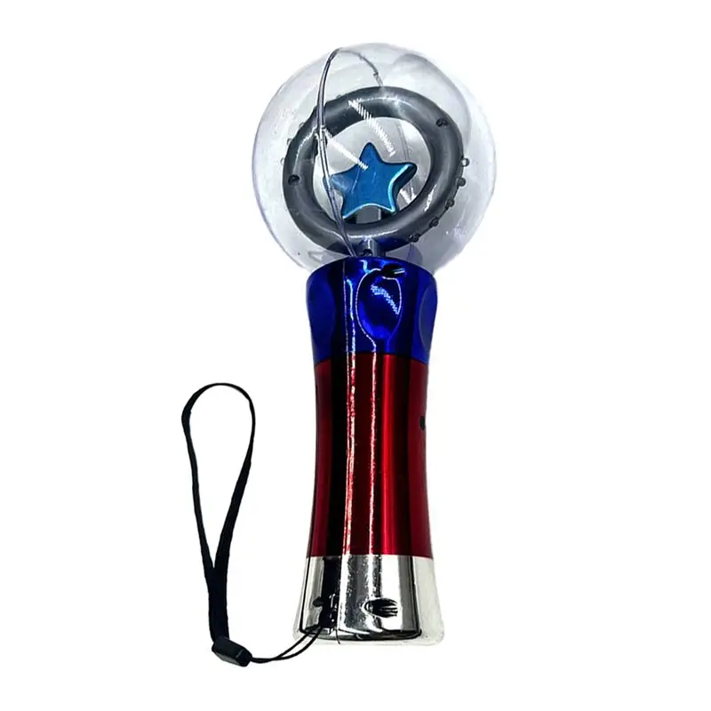 A04F-2 pezzi da 3,2 pollici rotante lampeggiante LED bacchetta da concerto bastoncini luminosi illuminano la bacchetta magica per la festa di compleanno dei bambini