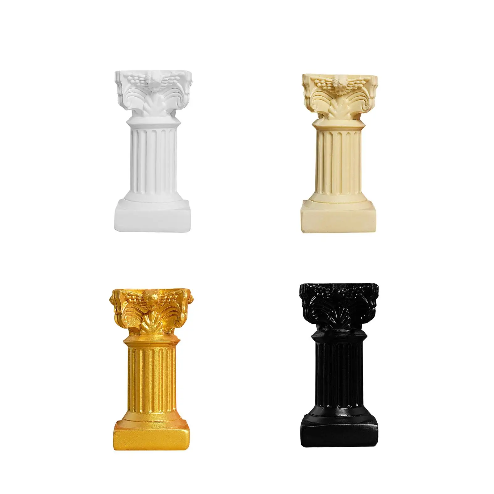 Roman Pillar Home Ornament Banquet Figurine Household Architectural Sculpture Resin Statue Ornaments Mini Roman Column Prop