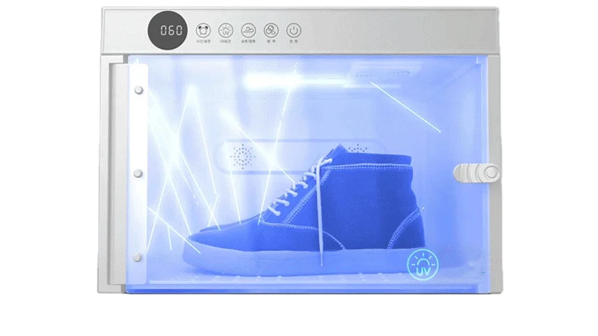 Magnetics custom side open stackable shoe box led lights sterilization function led lights plastic shoe box