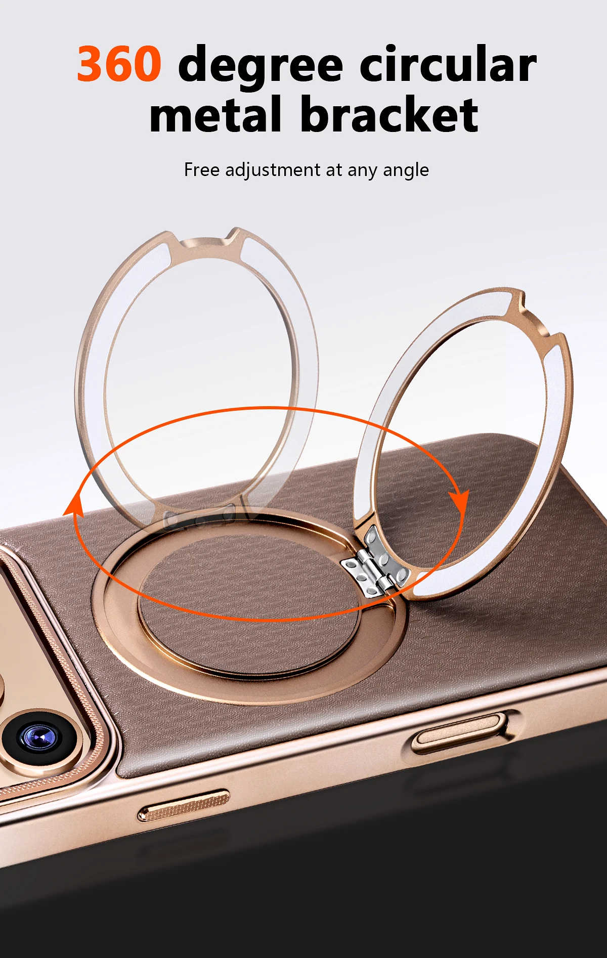 Leather Case for iPhone 15 14 13 18 Pro Max 12 16 Plus Magnetic Wireless Metal Ring Charging Solid Color 17 Air Cover Case