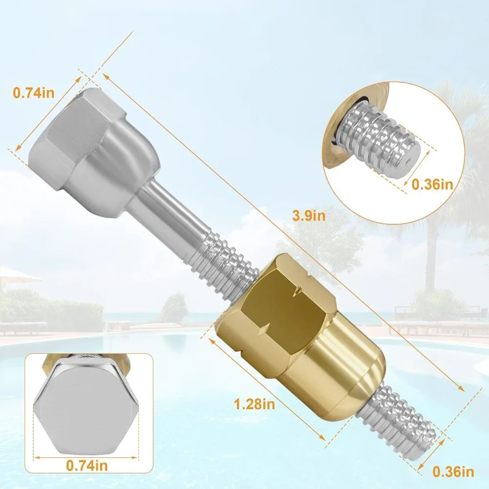 DE Filter Clamp Pool Filter Hardware Efficient Filtration Support Sturdy Construction Easy Installation As Shown