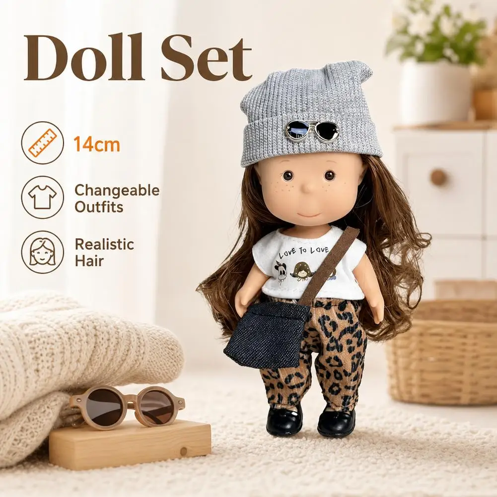 14cm Mia Spanish Sweet Potato Doll Set Cute Girl Toy Cross-Border Doll Collection Sweet Potato Dolls Multi Color Optional Set