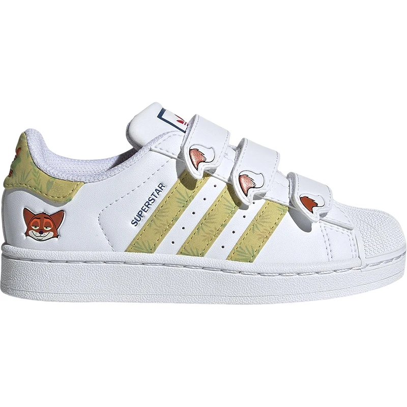 アディダス オリジナルス キッズ レザー シェル トゥ カジュアル スニーカー JQ1334