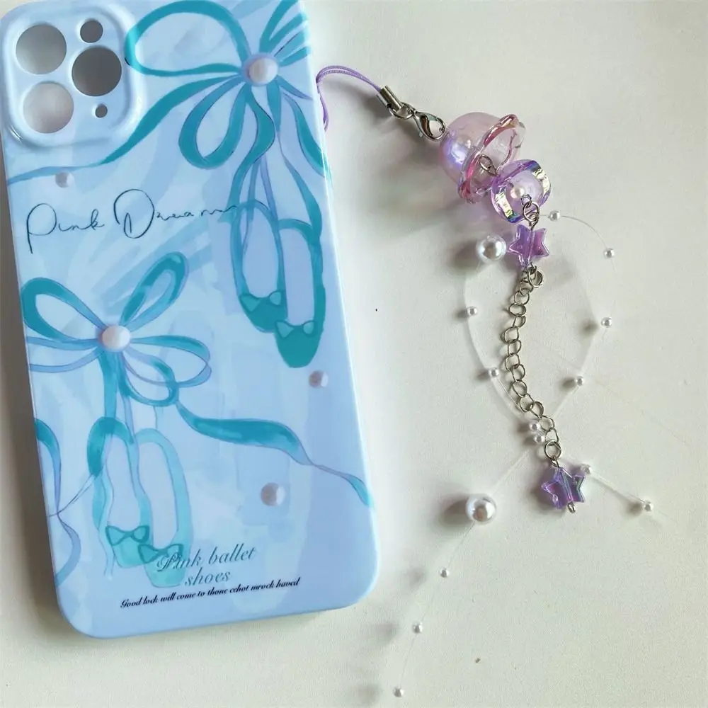 

Подвеска для телефона в морском стиле: медуза, кристалл, звезда, Y2K. Ремешок-шнурок для телефона, украшение ручной работы, цепочка для мобильного телефона.