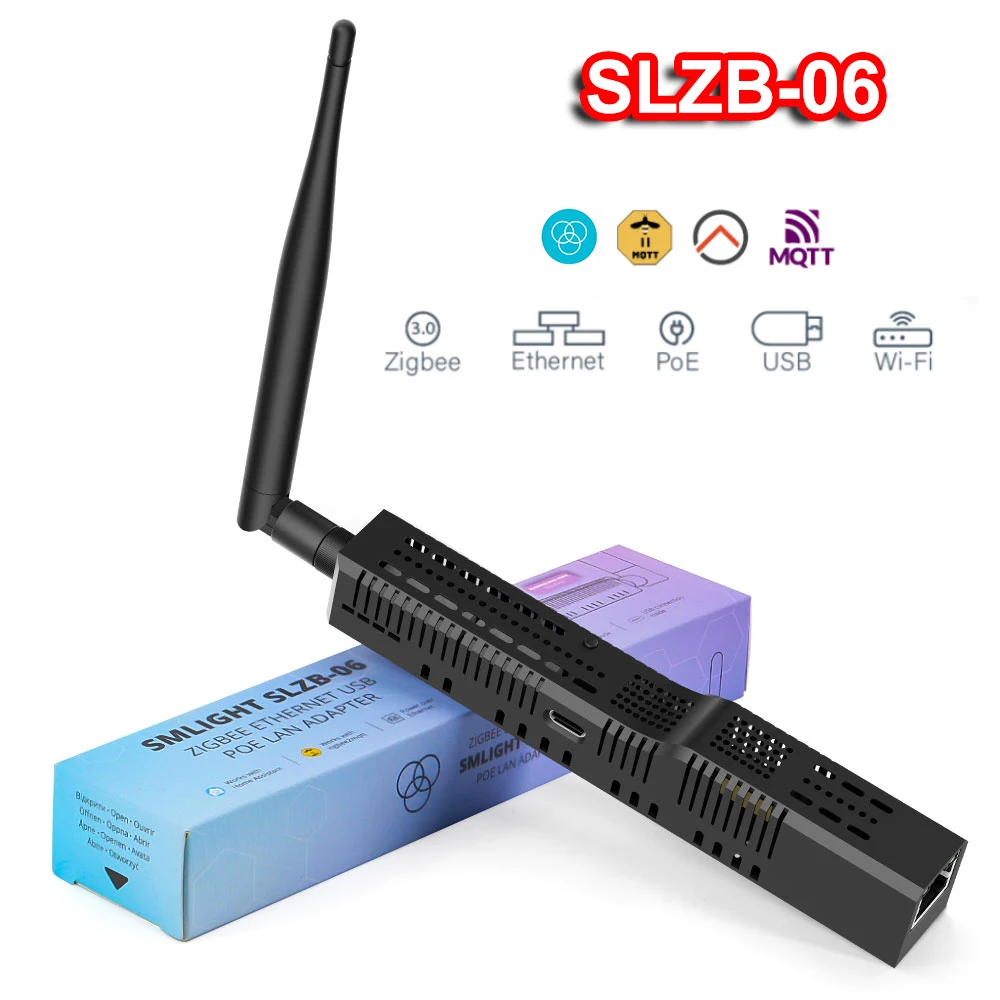 SMLIGHT SLZB-06/M/P7/P10 Zigbee 3.0 to Ethernet USB WiFi Gateway Coordinator With PoE Works With Home Assistant ZHA Zigbee2MQTT