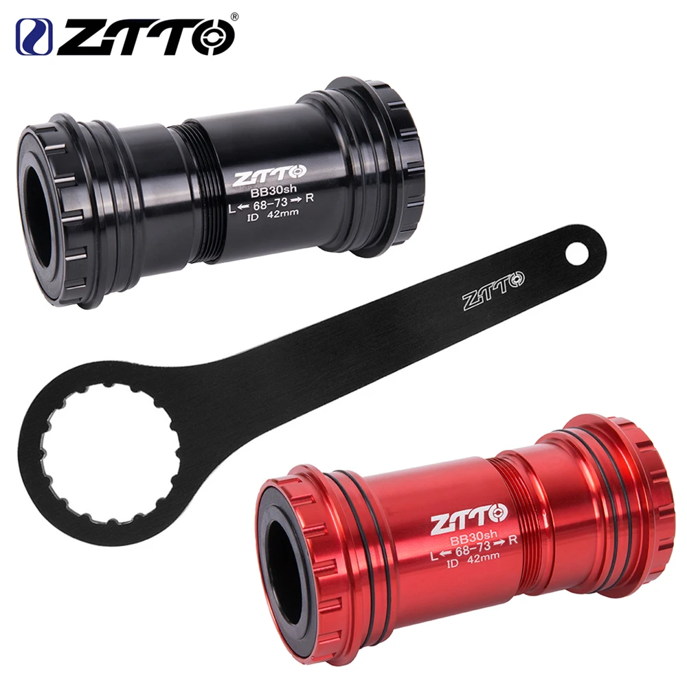 ZTTO 42mm BB30 Press Fit MTB Road Bike Frame Bicycle Crank Bottom Bracket And Install Tool GXP 22 24 Axle 30mm Spindle Crankset