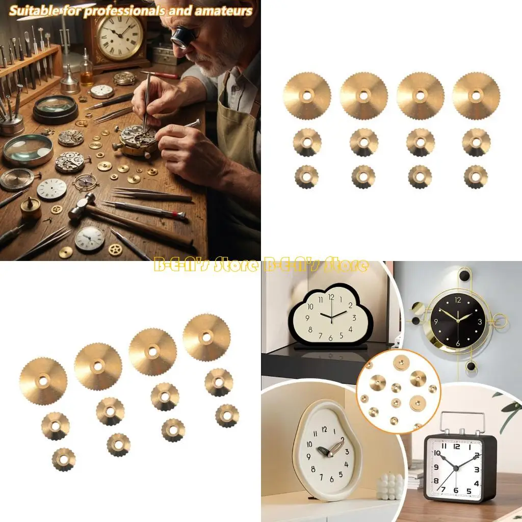 Y1AD 12Pcs Premium Copper Clock Repair Parts Set For Stable And Accurate Alignment
