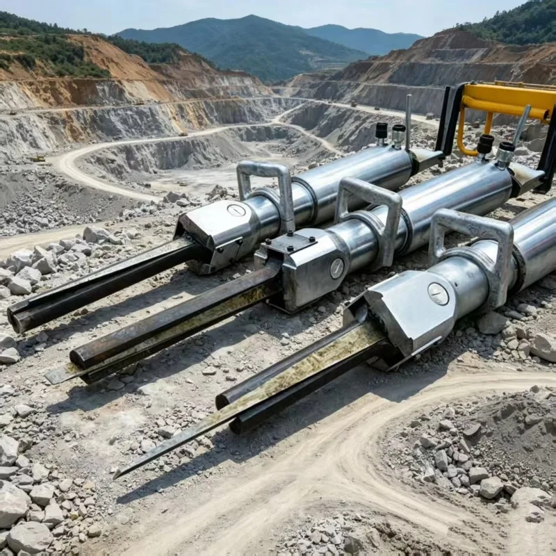 Rock Splitter Pneumatic Rock Splitter Air Powered Stone Splitting Machine For Mine Rock Separation Works