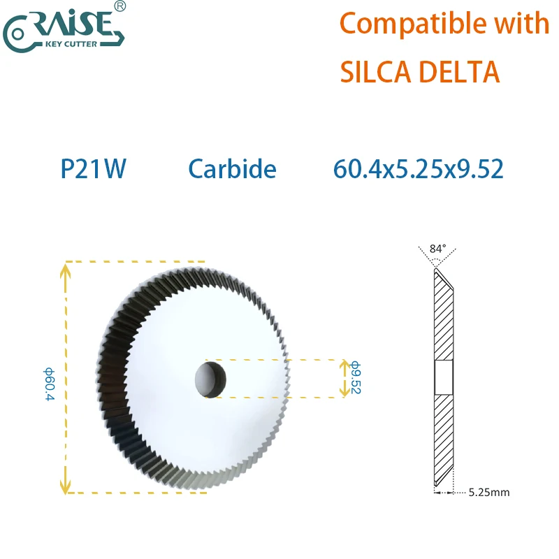 RAISE Cutter P21 P21W Kompatibel mit SILCA P21 P21W SILCA DELTA Schlüsselmaschine – Detail 2