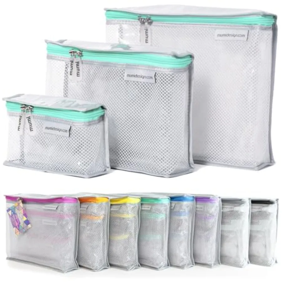 

Travel Toiletry Bag Set of 3 Clear TSA Approved Toiletry Bags for Women Reusable Water-Resistant Makeup Organizer Pouches for S