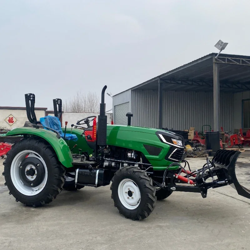 Hot Sale Four Wheel Compact Wheel Tractor   Mini Tractor Diesel Engine Load Sensing Hydraulics