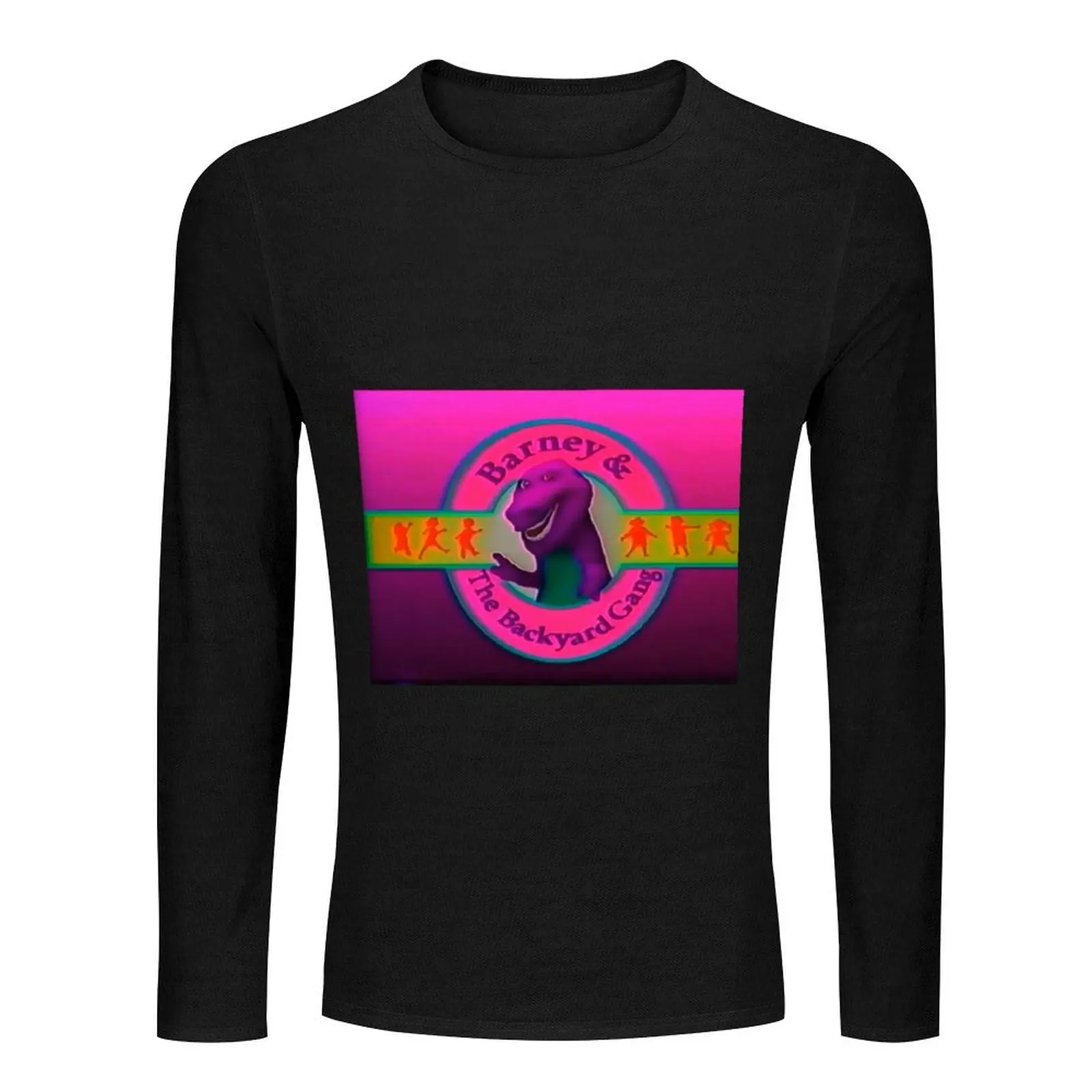 Barney &The Backyard Gang Long T-Shirt custom t shirts quick-drying t-shirt man clothes t shirts men