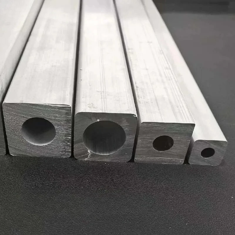 1pcs Square Outside Aluminum Tube Aluminum Tube with Square Outside and Round Inside 6061AL DIY Material 20x20mm-40x40mm