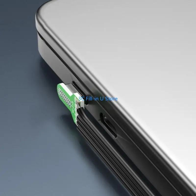 G8TA USB C Cable Male to Male Elbow Flat Cable Fast Speed Charging and Data Transfer