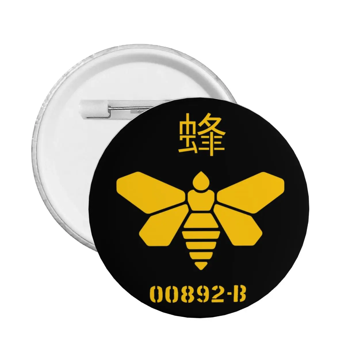 Personalize Breaking Bad Golden Moth Chemical 00892-B Button Pin for Backpack Heisenberg Bee Badges Brooch Pinback Gift