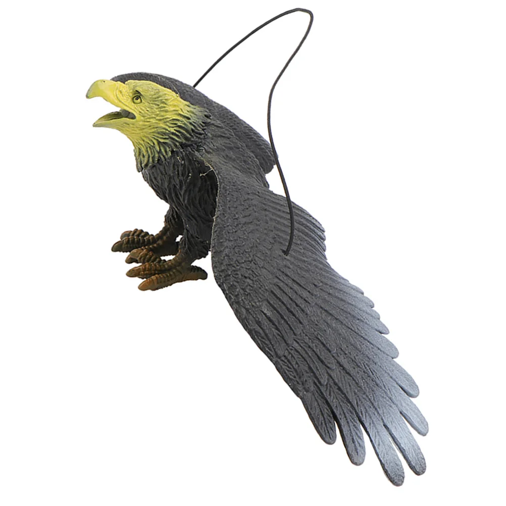 Eagle Toy Model Yard Hanging Ornament Decorate Bird Deterrents for Garden Pvc Plastic Statue