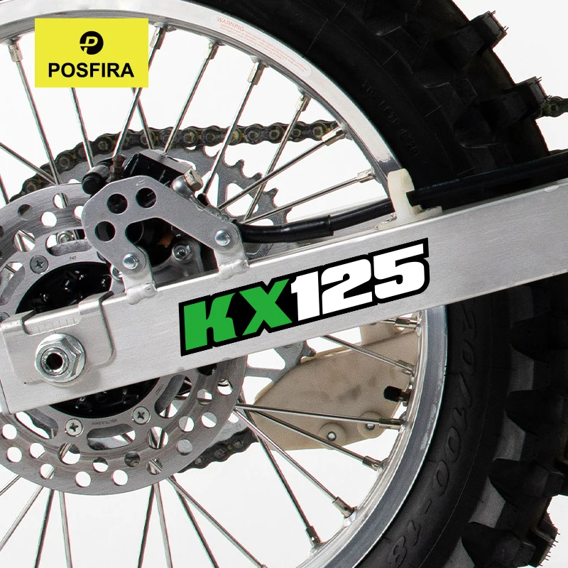 

POSFIRA Motorcycle Swingarm Sticker Vinyl Decals for Kawasaki KX 125 KX125 125 2002-2009 2008 2007 2006 Swing Arm Accessories
