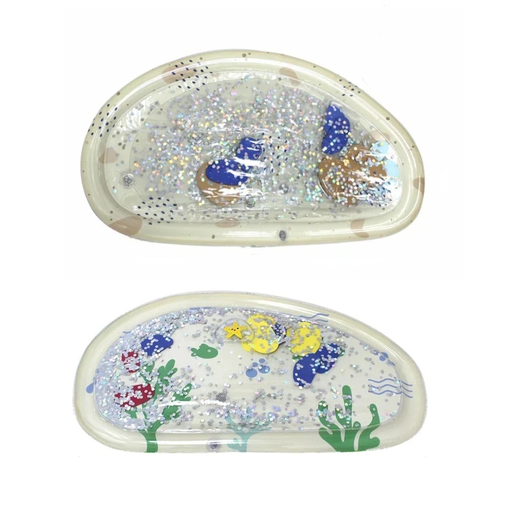 

Inflatable Baby Water Play Mat PVC Toddler Tummy Time Cushion Infant Development Activity Pad for Kids Early Education