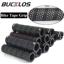 1Pair BUCKLOS Non-slip Bike Handlebar Grips Comfortable PU Tape Cover Handle Grips 22.2mm Handlebar Lockable Grip Bicycle Parts