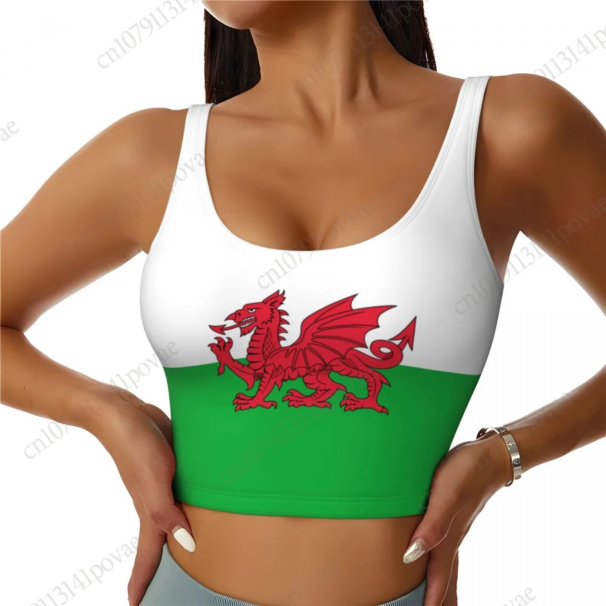 

2025 Уэльс Cymru с принтом флага для женщин, спортивный жилет для занятий спортом, жилет для йоги, тренировочный жилет для женщин, легкий модный