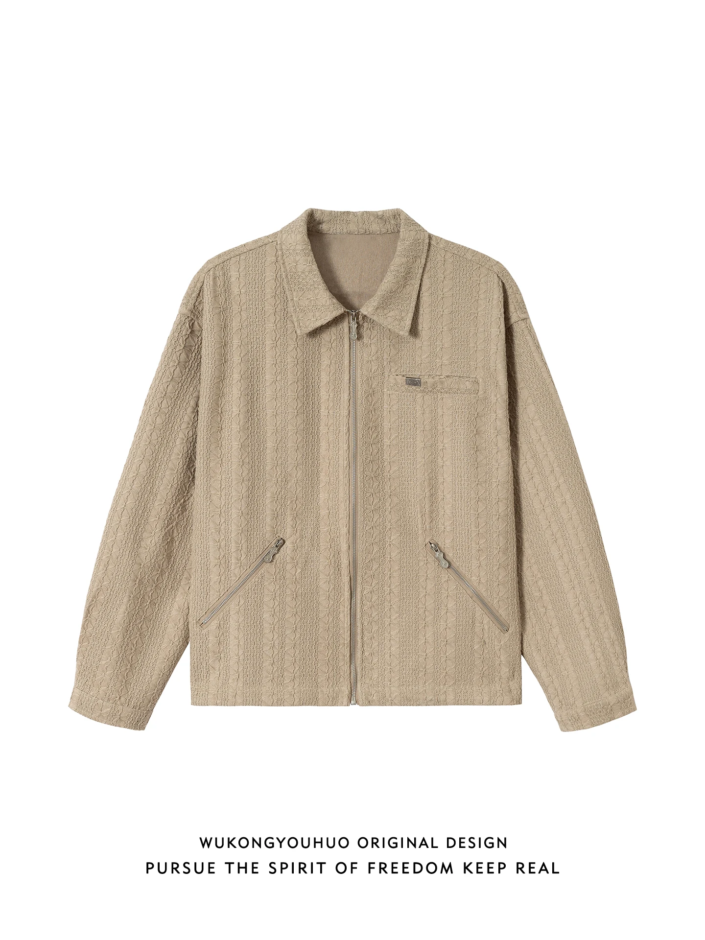 

Мужская куртка свободного кроя в американском стиле с воротником, весенняя, повседневная, универсальная верхняя одежда для молодежи, из полиэфирного волокна