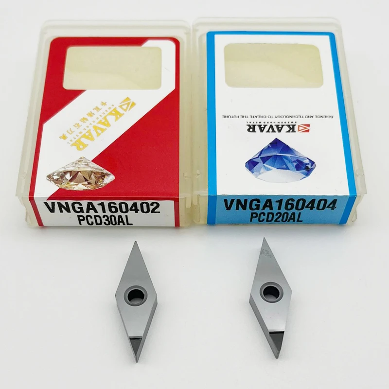 

VNGA160402 VNGA160404 VNGA160408 PCD30AL PCD20AL Diamond tip PCD inserts cut tools VNGA VNMG CNC Lathe Cutting Tool Insert