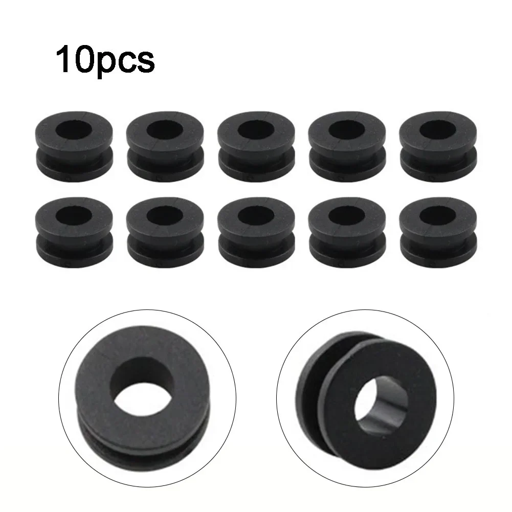 Universal 10Pcs M6 Motorcycle Side Cover Rubber Grommets Gasket Fairings For Honda Round Plastic Rubber Rings Parts