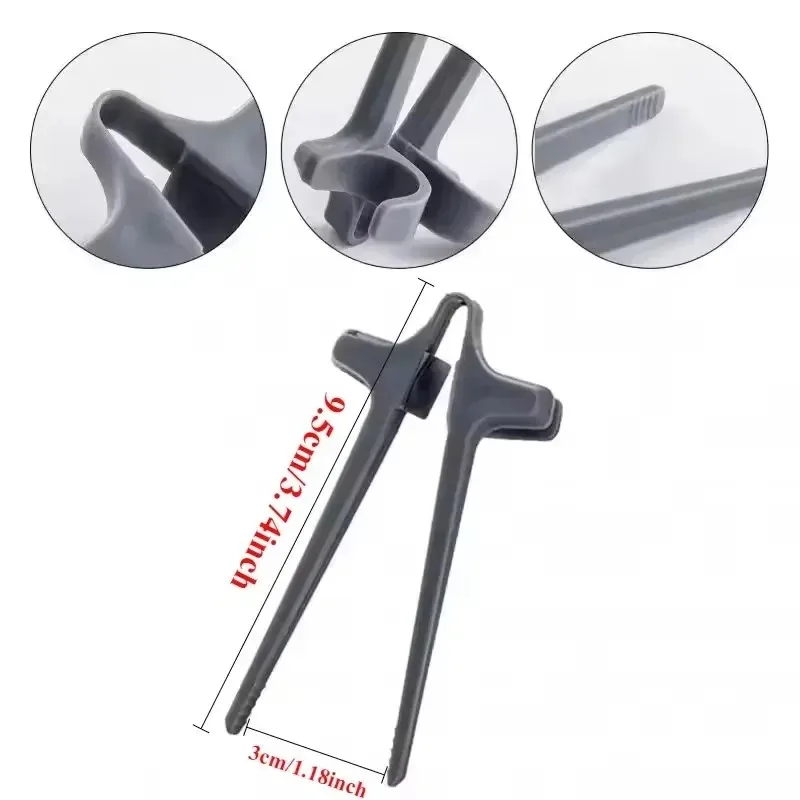 Finger Chopsticks for Gamers Snack Clips for Potato Chips Hands-Free Lazy Chopsticks Keep Fingers Clean Gaming Accessories Tongs